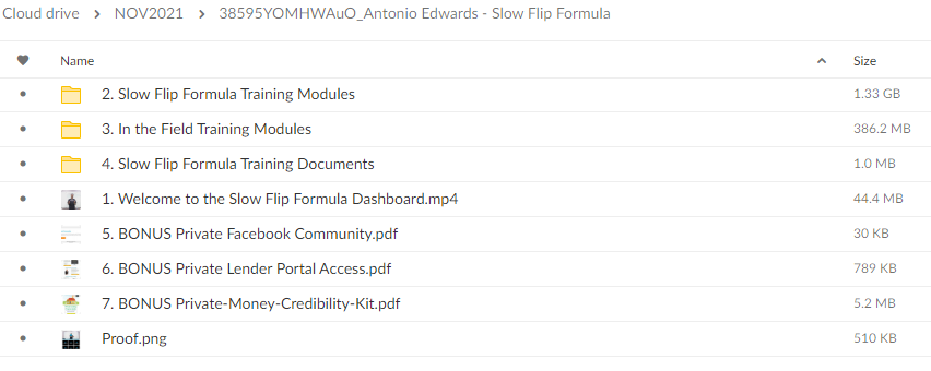 Slow Flip Formula (No Bonus) By Antonio Edwards