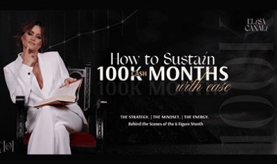 How to Sustain 100K Cash Months Event By Elisa Canali