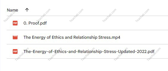 Energy of Ethics and Relationship Stress by Sara Allen Free Download