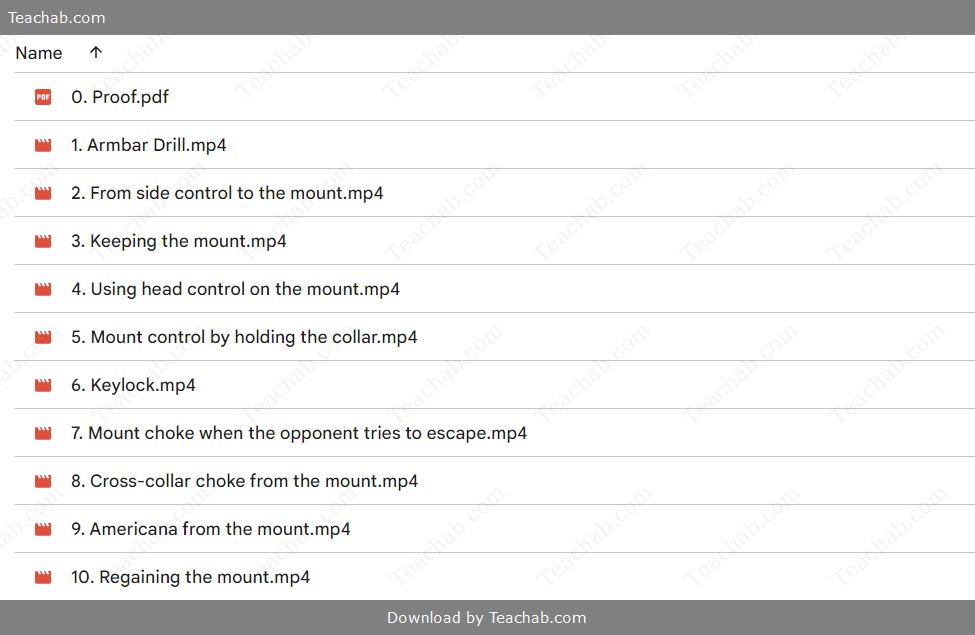 Mount: control and submissions by Paulo Guillobel Free Download