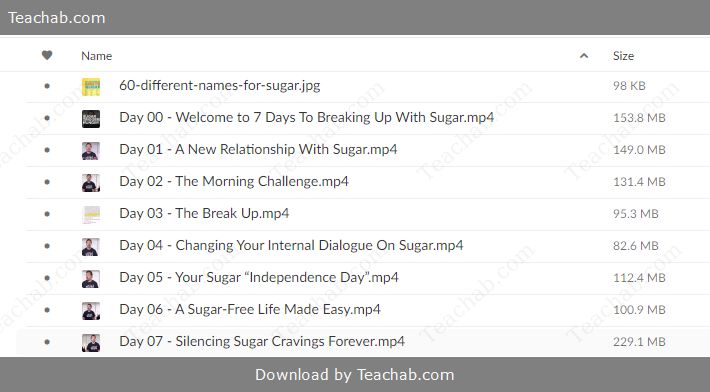 7 Days to Breaking Up with Sugar by Eric Edmeades Free Download