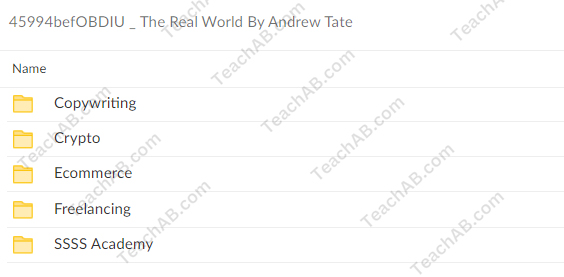 The Real World By Andrew Tate Free Download