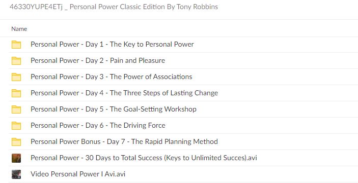 Personal Power Classic Edition By Tony Robbins Free Download