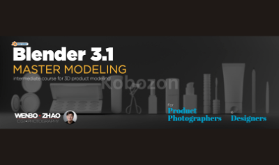 Master-Modeling-Cosmetics-in-Blender-3.1-Intermediate-Course-for-3D-Product-Modeling-By-Wenbo-Zhao-free-download